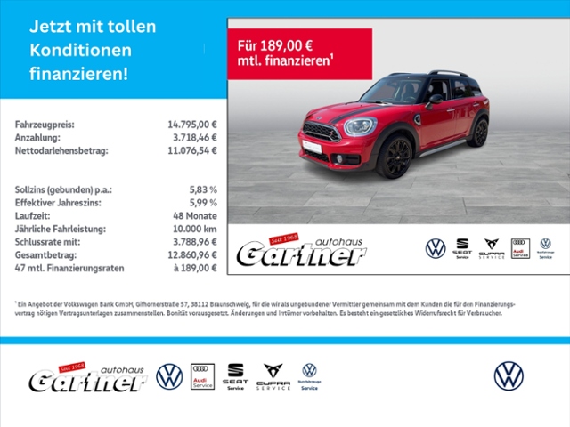Cooper S Countryman LED PDC SHZ 18' CHILLI Klima
