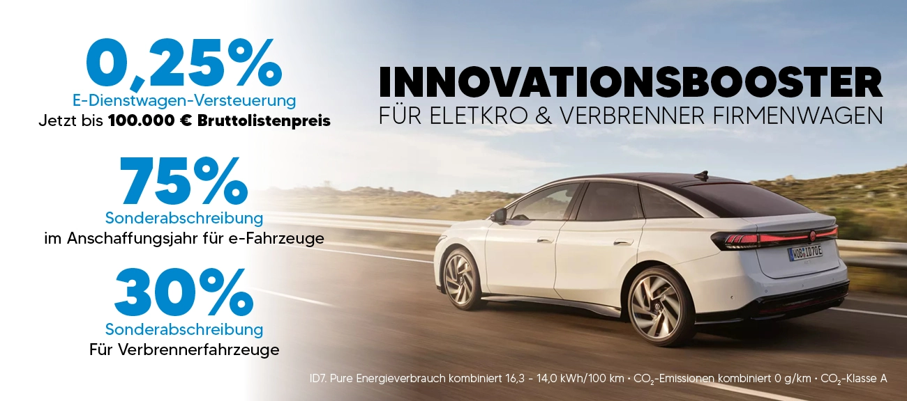 Gewerbe Innovationsbooster E-Fahrzeuge