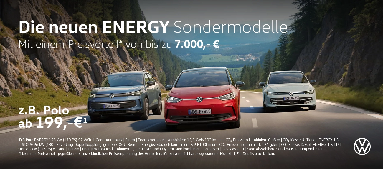 VW ENERGY Sondermodelle