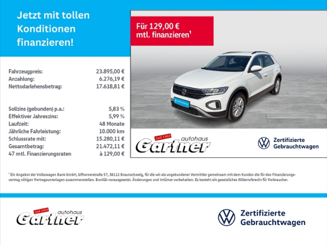 T-Roc LIFE 1.0 TSI REAR VIEW AHK LED SHZG PDC PA