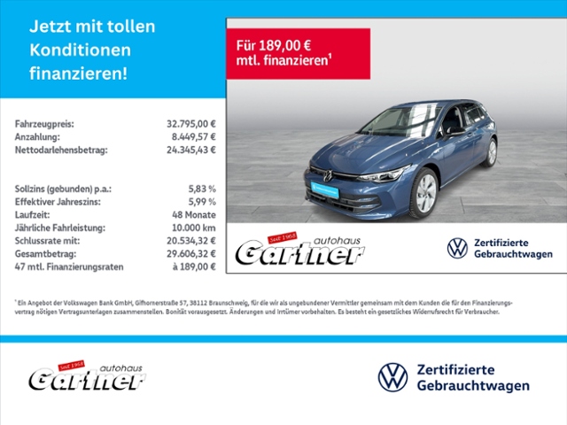 Golf VIII GOAL 1,5 l eTSI OPF DSG AHK REAR VIEW