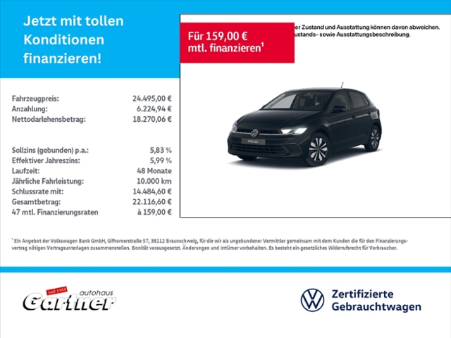 Polo GOAL 1.0 TSI OPF REAR VIEW AHK LED EINPARKH