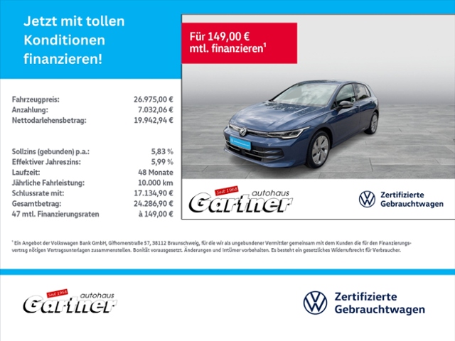 Golf VIII ENERGY 1.5 TSI AREA VIEW DAB+LED SHZG