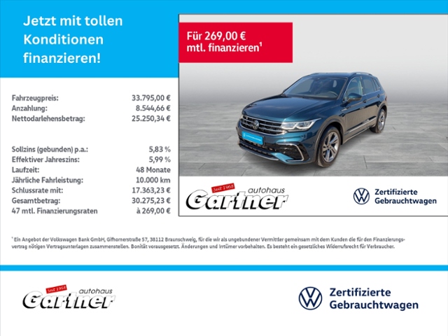 Tiguan 2.0 TDI 4MOTION R-LINE MATRIX AREA VIEW A