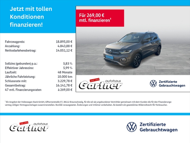 T-Cross UNITED 1.5 TSI DSG CLIMA PDC AHK LED NAV