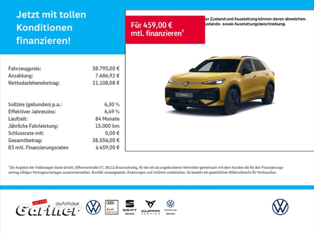 T-Roc R-LINE 1.5 eTSI AHK IQ.DRIVE IQ-LIGHT BLAC