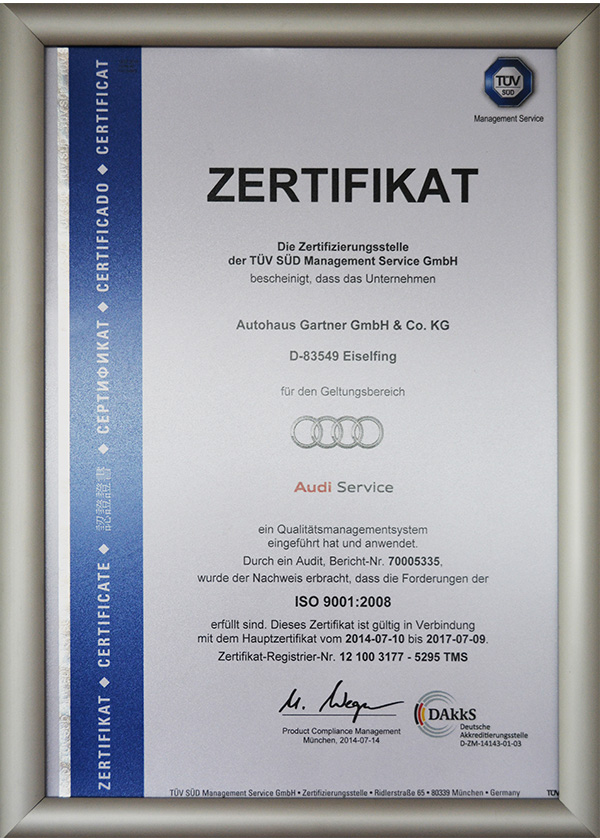 Das Autohaus Autohaus Gartner GmbH & Co. KG