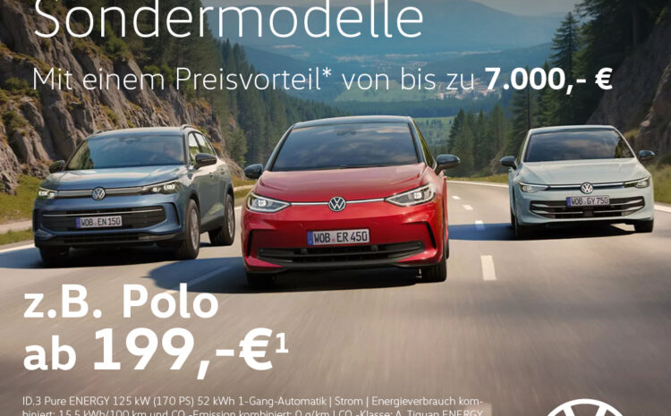  VW ENERGY Sondermodelle