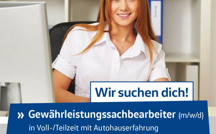  Gewährleistungssachbearbeiter (m/w/d)